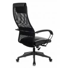 Кресло Бюрократ CH-608 черный TW-01 сиденье черный TW-11 искусст.кожа/сетка/ткань с подголов. крестовина пластик