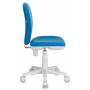 Кресло детское Бюрократ KD-W10/26-24 голубой 26-24 (пластик белый) купить  по выгодным ценам