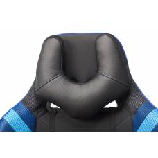 Игровое кресло Бюрократ VIKING 4 AERO черный/синий искусст.кожа/ткань с подголов. крестовина пластик