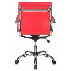 Кресло Бюрократ Ch-993-Low красный искусственная кожа низк.спин. крестовина металл хром