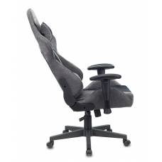 Игровое кресло Бюрократ VIKING X Fabric серый/черный с подголов. крестовина пластик