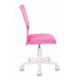 Кресло детское Бюрократ KD-9/WH/TW-13A розовый TW-03A TW-13А сетка/ткань (пластик белый) купить  по выгодным ценам