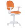 Детское кресло Бюрократ Ch-W356AXSN оранжевый 15-75 крестовина пластик пластик белый купить  по выгодным ценам