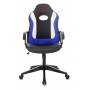 Кресло игровое Zombie 11 черный/синий текстиль/эко.кожа крестовина пластик (ZOMBIE 11 BLUE) купить  по выгодным ценам