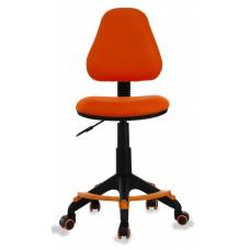 Детское кресло Бюрократ KD-4-F оранжевый TW-96-1 крестовина пластик подст.для ног