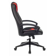 Кресло игровое Zombie 8 черный/красный эко.кожа крестовина пластик (ZOMBIE 8 RED)