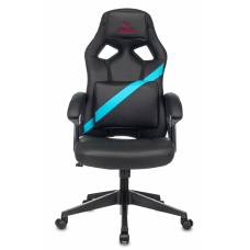 Кресло игровое Zombie DRIVER черный/голубой эко.кожа с подголов. крестовина пластик (ZOMBIE DRIVER LB)