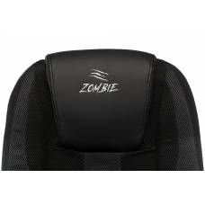 Кресло игровое Zombie 9 черный/серый текстиль/эко.кожа крестовина пластик (ZOMBIE 9 BLACK)