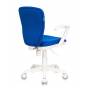 Кресло детское Бюрократ KD-W10AXSN/26-21 синий 26-21 (пластик белый) купить  по выгодным ценам