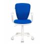Кресло детское Бюрократ KD-W10AXSN/26-21 синий 26-21 (пластик белый) купить  по выгодным ценам