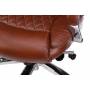 Кресло руководителя Бюрократ T-9924SL светло-коричневый Leather Eichel кожа крестовина металл хром (T-9924SL/CHOKOLATE) купить  по выгодным ценам