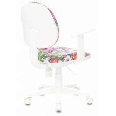 Кресло детское Бюрократ CH-W356AXSN мультиколор маскарад крестовина пластик пластик белый (CH-W356AXSN/MASKARAD)