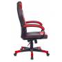 Кресло игровое Zombie GAME 17 черный/красный текстиль/эко.кожа крестовина пластик (ZOMBIE GAME 17 RED) купить  по выгодным ценам