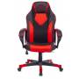 Кресло игровое Zombie GAME 17 черный/красный текстиль/эко.кожа крестовина пластик (ZOMBIE GAME 17 RED) купить  по выгодным ценам