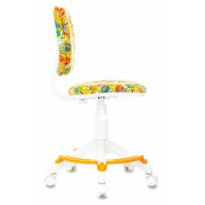 Детское кресло Бюрократ CH-W204/F оранжевый бэнг подст.для ног пластик белый