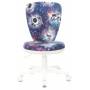 Детское кресло Бюрократ KD-W10 синий космопузики купить  по выгодным ценам
