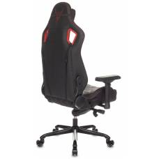 Игровое кресло Knight Titan черный/красный ромбик эко.кожа с подголов. крестовина металл (KNIGHT TITAN BR)