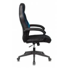 Игровое кресло Бюрократ VIKING 3 AERO черный/синий искусст.кожа/ткань крестовина пластик
