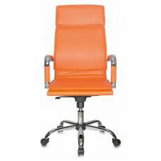 Кресло Бюрократ CH-993 оранжевый искусственная кожа крестовина металл хром