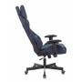 Игровое кресло Бюрократ VIKING KNIGHT Fabric синий Light-27 с подголов. крестовина металл купить  по выгодным ценам