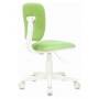 Детское кресло Бюрократ CH-W204NX светло-зеленый Velvet 81 пластик белый купить  по выгодным ценам