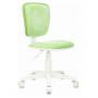 Детское кресло Бюрократ CH-W204NX светло-зеленый Velvet 81 пластик белый купить  по выгодным ценам