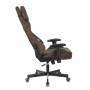 Игровое кресло Бюрократ VIKING KNIGHT Fabric темно-коричневый Light-10 с подголов. крестовина металл купить  по выгодным ценам