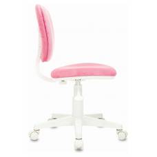 Детское кресло Бюрократ CH-W204NX розовый Velvet 36 пластик белый