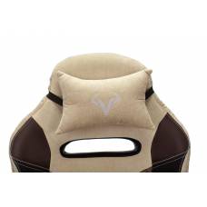 Игровое кресло Бюрократ VIKING 6 KNIGHT Fabric коричневый с подголов. крестовина металл