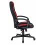 Кресло игровое Zombie 9 черный/красный текстиль/эко.кожа крестовина пластик (ZOMBIE 9 RED) купить  по выгодным ценам