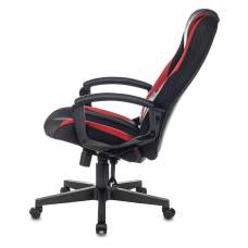 Кресло игровое Zombie 9 черный/красный текстиль/эко.кожа крестовина пластик (ZOMBIE 9 RED)