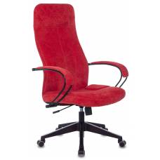 Кресло руководителя Бюрократ CH-608Fabric красный Velvet 88 крестовина пластик (CH-608/FABRIC-RED)