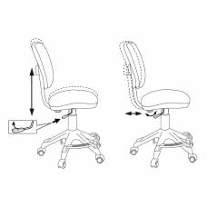 Детское кресло Бюрократ CH-W204/F мультиколор маскарад подст.для ног пластик белый