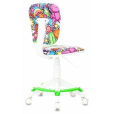 Детское кресло Бюрократ CH-W204/F мультиколор маскарад подст.для ног пластик белый