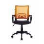 Кресло Бюрократ CH-695N оранжевый TW-38-3 сиденье черный TW-11 сетка/ткань крестовина пластик купить  по выгодным ценам