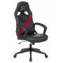 Кресло игровое Zombie DRIVER черный/красный эко.кожа с подголов. крестовина пластик (ZOMBIE DRIVER RED) купить  по выгодным ценам