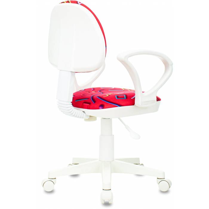 Детское кресло Бюрократ KD-3/WH/ARM розовый Sticks 05 пластик белый купить  по выгодным ценам