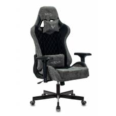 Игровое кресло Бюрократ VIKING 7 KNIGHT Fabric черный текстиль/эко.кожа с подголов. крестовина металл