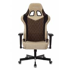 Игровое кресло Бюрократ VIKING 7 KNIGHT Fabric коричневый текстиль/эко.кожа с подголов. крестовина металл
