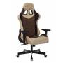 Игровое кресло Бюрократ VIKING 7 KNIGHT Fabric коричневый текстиль/эко.кожа с подголов. крестовина металл купить  по выгодным ценам