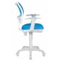 Детское кресло Бюрократ CH-W797 голубой сиденье голубой TW-55 сетка/ткань крестовина пластик пластик белый купить  по выгодным ценам