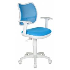 Детское кресло Бюрократ CH-W797 голубой сиденье голубой TW-55 сетка/ткань крестовина пластик пластик белый