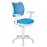 Детское кресло Бюрократ CH-W797 голубой сиденье голубой TW-55 сетка/ткань крестовина пластик пластик белый