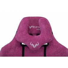 Игровое кресло Бюрократ VIKING KNIGHT Fabric малиновый Light-15 с подголов. крестовина металл