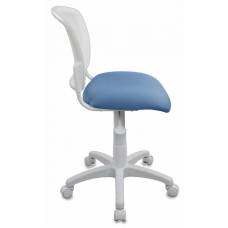 Детское кресло Бюрократ CH-W296NX белый TW-15 сиденье голубой 26-24 сетка/ткань крестовина пластик пластик белый