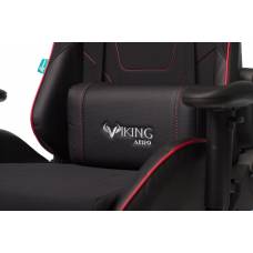 Игровое кресло Бюрократ VIKING 4 AERO черный/красный искусст.кожа/ткань с подголов. крестовина пластик