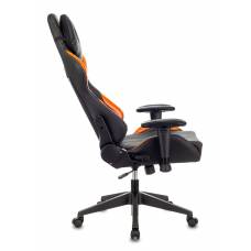 Игровое кресло Бюрократ VIKING 5 AERO черный/оранжевый искусственная кожа с подголов. крестовина пластик