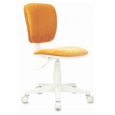 Детское кресло Бюрократ CH-W204NX оранжевый Velvet 72 пластик белый