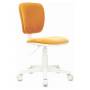 Детское кресло Бюрократ CH-W204NX оранжевый Velvet 72 пластик белый купить  по выгодным ценам