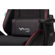 Игровое кресло Бюрократ VIKING 4 AERO белый/синий/красный искусст.кожа/ткань с подголов. крестовина пластик